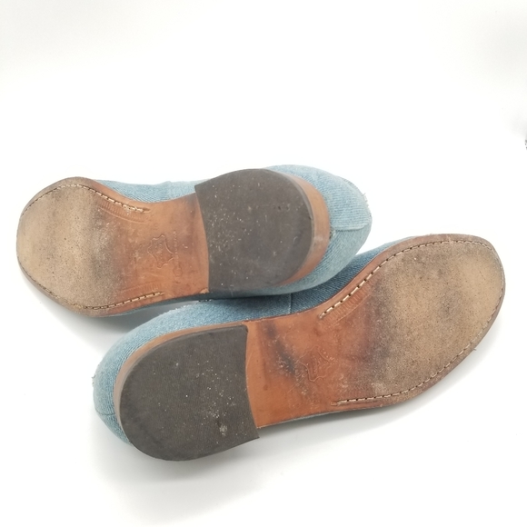 Denim Color Block Oxford Shoes - Picture 4 of 5